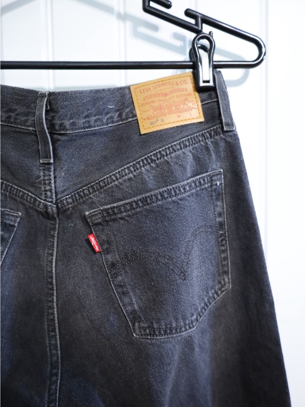 Levi’s 501 Skinny Jeans in Black Stick Womens Size 27 - Picture 6 of 10